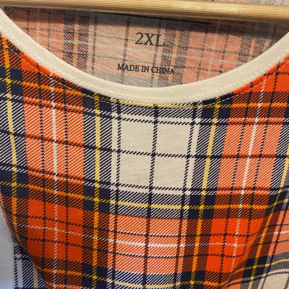 Madison supply Split Check Tee XXL NWT - Picture 7 of 10